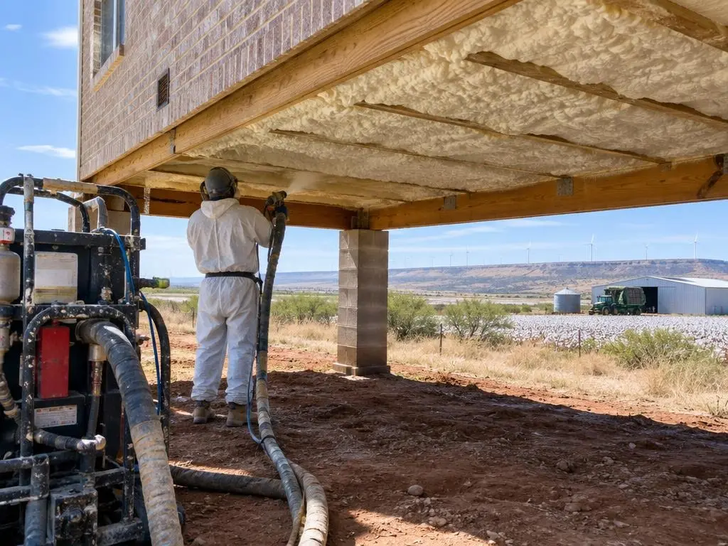 Pier-and-Beam Floor Insulation in Sweetwater, TX